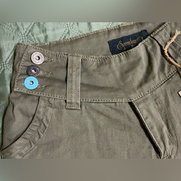 SPOON JEANS Extended-Tab Twill Flare Pants, Size 1/32 Inseam, NWT - Picture 5 of 14